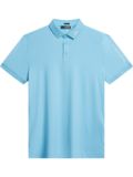 J.Lindeberg TourTech Reg TX Jersey Short-Sleeve Polo, Light Blue