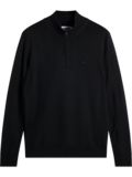 J.Lindeberg M MERINO BLEND HALF ZIP Strick Troyer schwarz