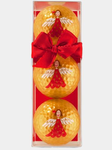 Sportiques 3er Set Weihnachtsmotiv Engel gold