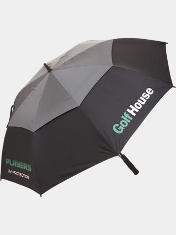 Golf House UV Schirm m. Logo schwarz