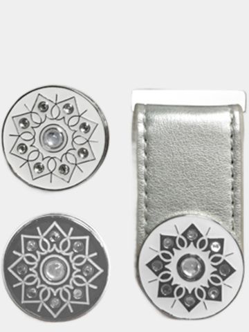 Surprizeshop Ballmarkerset Metallic Silber silber