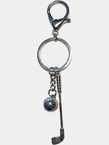 Around-Golf Keychain silver