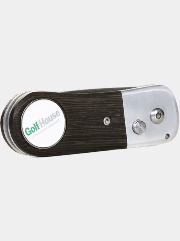 Golf House Pitch fork wood incl. GH ball marker brown