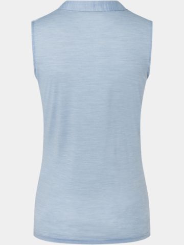 Super Natural ohne Arm Polo hellblau