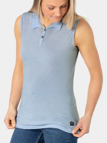 Super Natural bez polokošile na ruce světle modrá