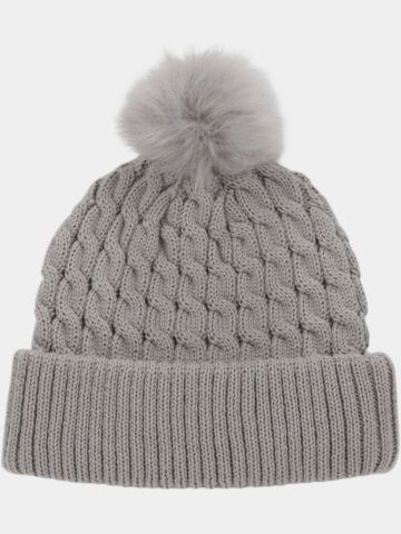 Titleist Cable Knit Pom grau