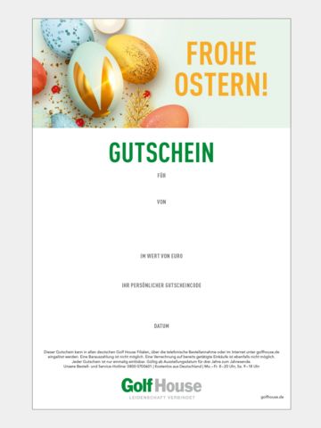 Golf House Gutschein zum Drucken Ostern