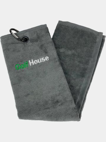 Golf House TriFold Handtuch grau