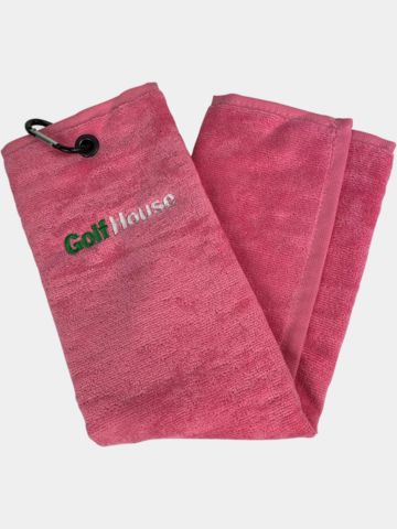 Golf House TriFold Handtuch rosa