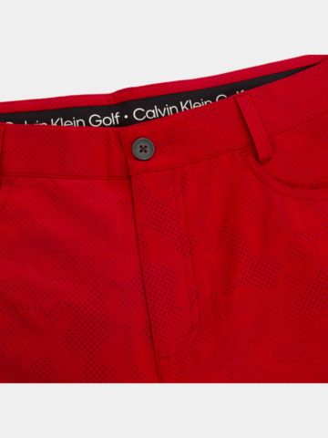Calvin Klein PRINTED GENIUS 4-WAY Stretch Bermuda rot