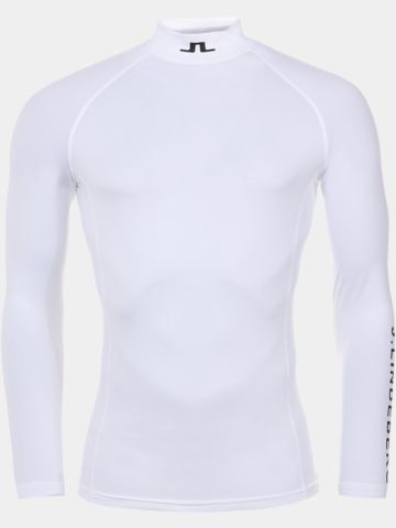 J.Lindeberg Aello Soft Compression Mock Unterzieher weiß