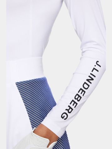 J.Lindeberg  Asa Soft Compression Top Mock Unterzieher weiß