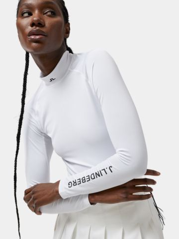 J.Lindeberg Asa Soft Compression Top Mock First layer white