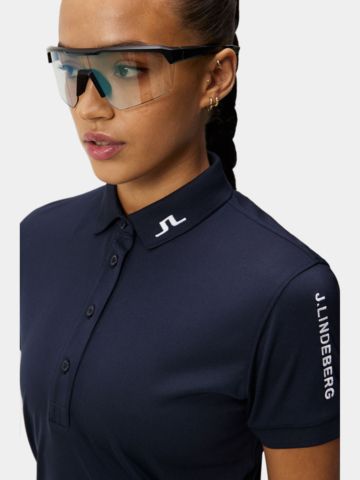 J.Lindeberg Tour Tech Golf Halbarm Polo navy