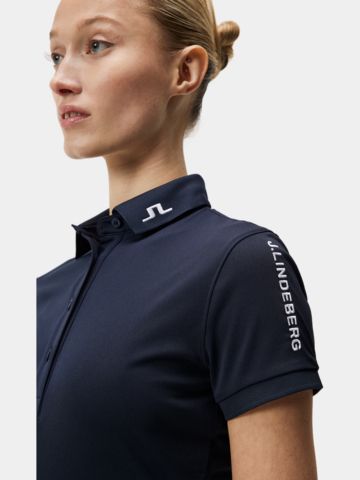 J.Lindeberg Polo Tour Tech s krátkým rukávem námořnictvo
