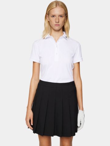 J.Lindeberg Tour Tech Golf Polo Halbarm weiß