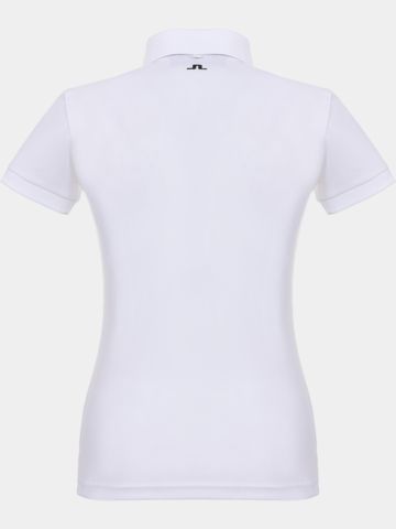J.Lindeberg Tour Tech Golf Polo Halbarm weiß