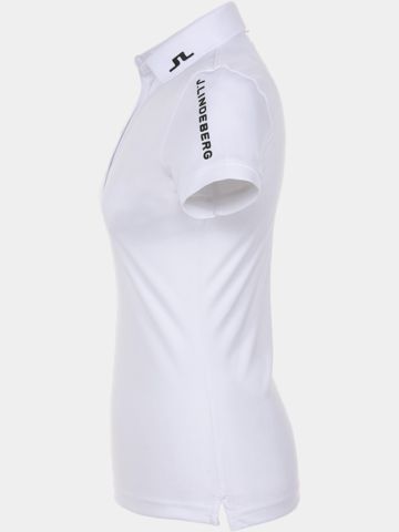 J.Lindeberg Tour Tech Golf Polo Halbarm weiß