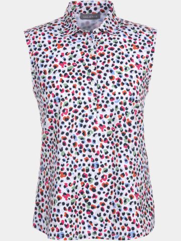 Valiente Gemustertes Polo ohne Arm fancy