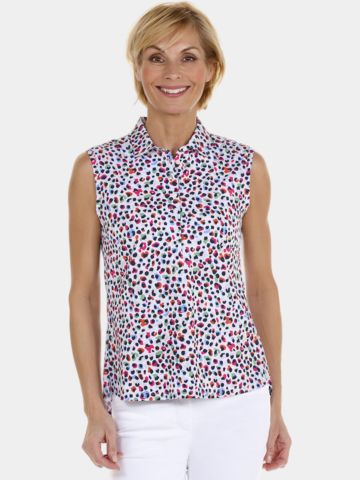 Valiente Gemustertes Polo ohne Arm fancy