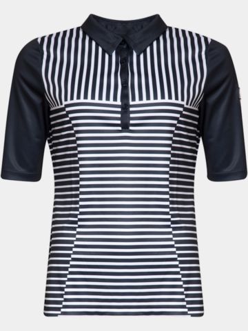 Cross IDA Halbarm Polo navy