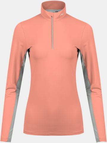 Kjus Sunshine Sport Half-Zip Stretch Unterzieher koralle