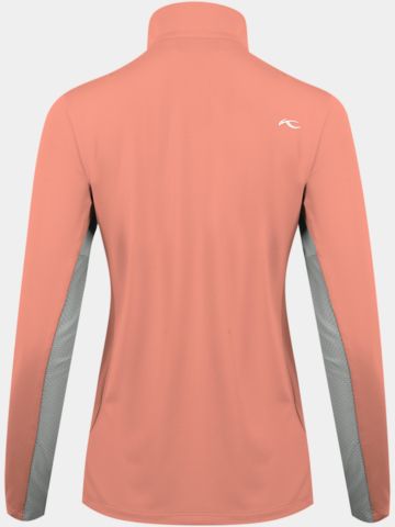 Kjus Sunshine Sport Half-Zip Stretch Unterzieher koralle