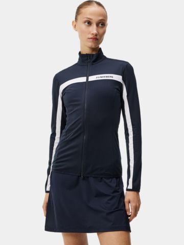 J.Lindeberg  Strečová bunda Janice Mid Layer námořnická modrá