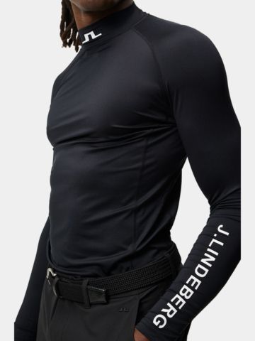 J.Lindeberg Aello Soft Compression Mock Unterzieher schwarz