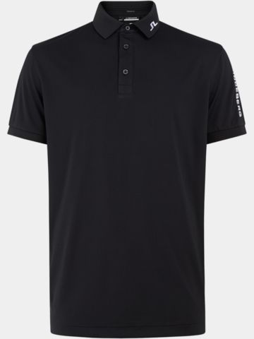 J.Lindeberg Tour Tech Reg Fit Golf Halbarm Polo schwarz