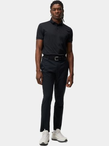 J.Lindeberg Tour Tech Reg Fit Golf Halbarm Polo schwarz