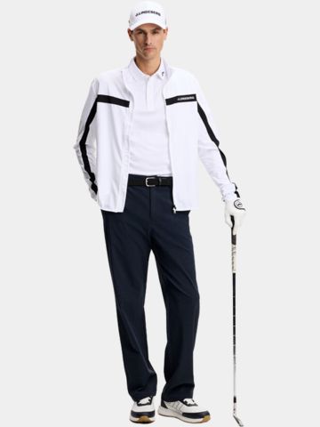 J.Lindeberg Tour Tech Reg Fit Golf Halbarm Polo weiß