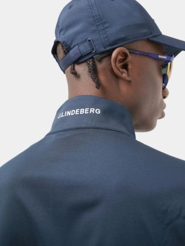 J.Lindeberg Luke Half Zip Stretch Midlayer navy