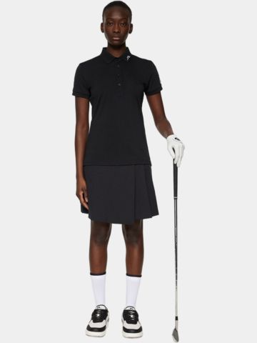 J.Lindeberg Polo Tour Tech s krátkým rukávem černá