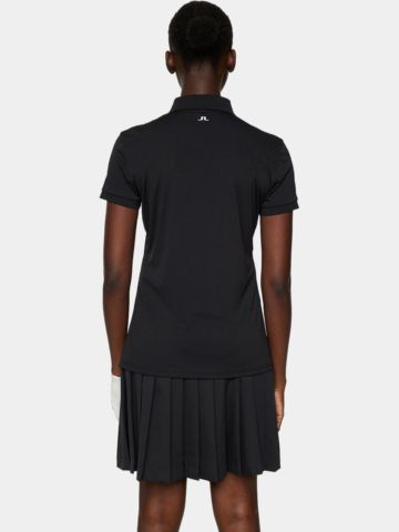 J.Lindeberg Polo Tour Tech s krátkým rukávem černá