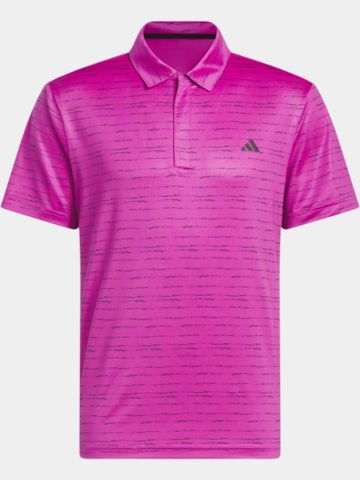 adidas STRIPE ZIPPER Halbarm Polo pink