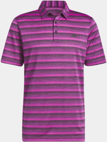 adidas TWO COLOR STRIPE Halbarm Polo pink