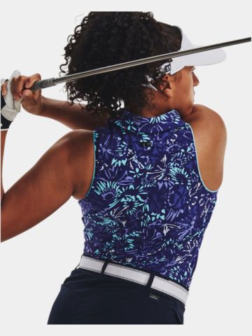 Under Armour Iso-Chill ohne Arm Polo blau