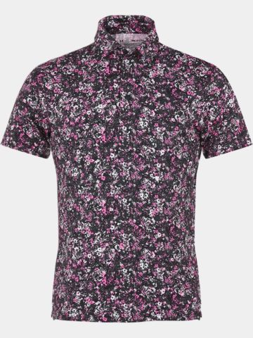 Under Armour Playoff 3.0 Floral Speckle Halbarm Polo schwarz