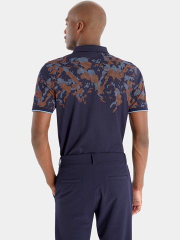 Calvin Klein NASHUA PRINTED Halbarm Polo navy