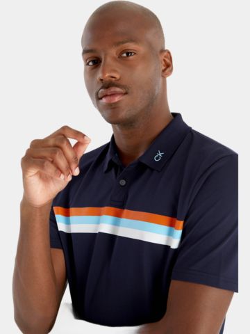 Calvin Klein PARKER Halbarm Polo navy