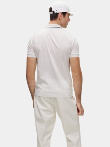 BOSS  Philix slim fit Halbarm Polo weiß