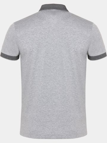 BOSS Paddy 1 regular fit Halbarm Polo grau melange