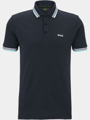 BOSS  Paddy regular fit Halbarm Polo navy