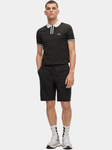 BOSS  Paddy 5 regular fit Halbarm Polo schwarz