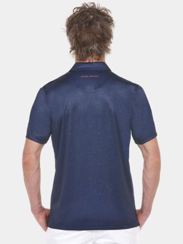 Daniel Springs Polo Halbarm mit Print navy