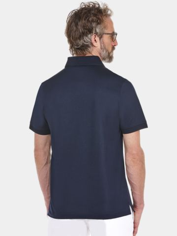 Daniel Springs polo Mercerisiert Halbarm Polo navy
