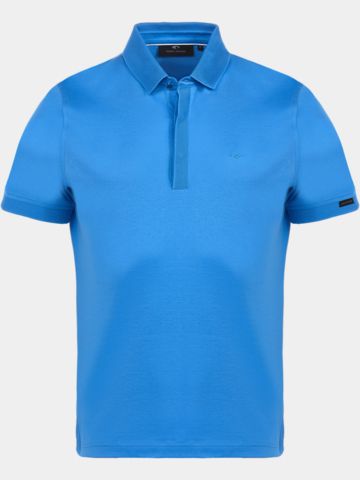 Daniel Springs polo Mercerisiert Halbarm Polo blau