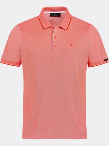 Daniel Springs polo basic Halbarm Polo orange