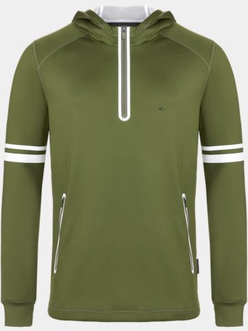 Daniel Springs hoody Stretch Sweatshirt oliv